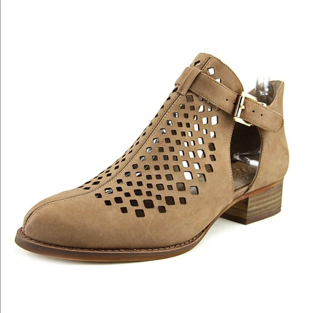 Vince Camuto Cadey Laser Cut Out Ankle Boots